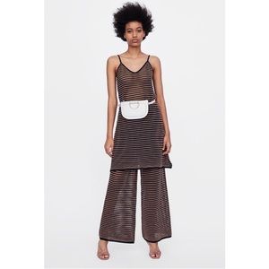 Zara Knitwear wide leg pant